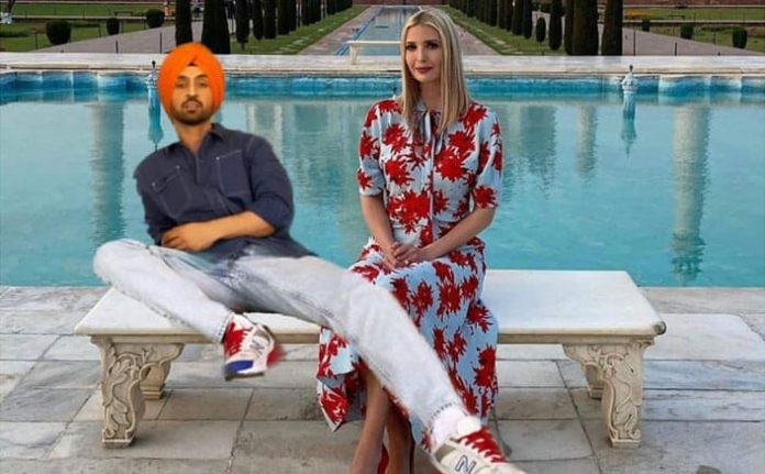 Diljit Dosanjh Photoshopped Taj Mahal Pic with Ivanka Trump