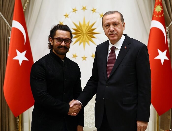 Aamir Khan with Turkey's President Recep Tayyip Erdogan