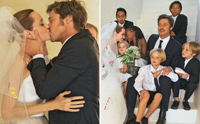 Brad Pitt and Angelina Jolie wedding